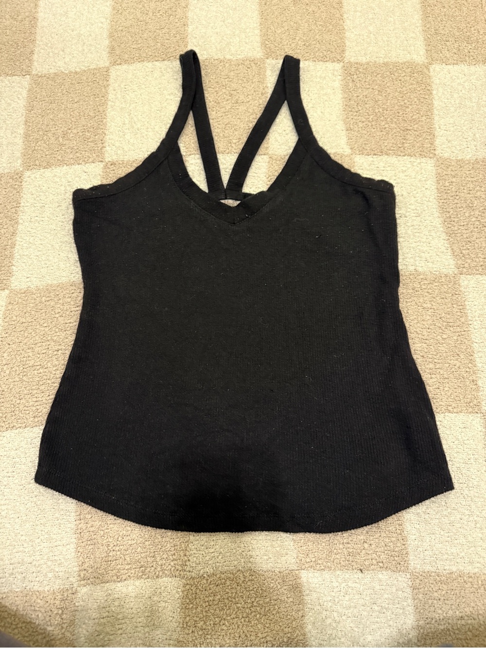 Intimately by Free People Black V-Neck Crop Cami